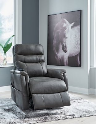 Strawbill Power Lift Recliner - Black Power Lift Recliner modern furniture Contempo Furniture