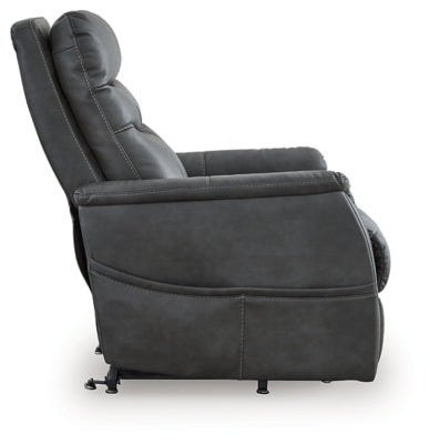 Strawbill Power Lift Recliner - Black Power Lift Recliner modern furniture Contempo Furniture