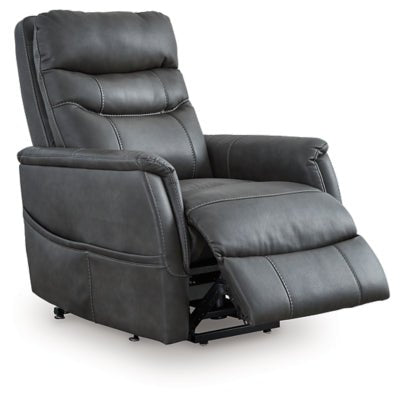 Strawbill Power Lift Recliner - Black Power Lift Recliner modern furniture Contempo Furniture