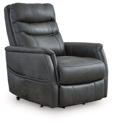Strawbill Power Lift Recliner - Black Power Lift Recliner modern furniture Contempo Furniture
