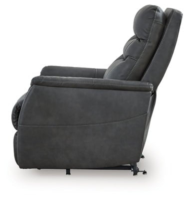 Strawbill Power Lift Recliner - Black Power Lift Recliner modern furniture Contempo Furniture