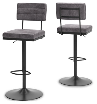 Strumford Bar Height Bar Stool - Dark Gray Stool Set modern furniture Contempo Furniture
