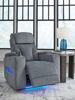 Studio Cave Power Recliner - Gray Reclining Chair modern furniture Contempo Furniture