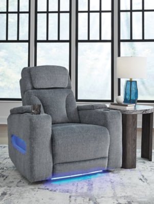 Studio Cave Power Recliner - Gray Reclining Chair modern furniture Contempo Furniture