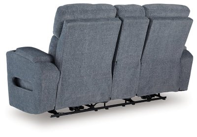 Studio Cave Power Reclining Loveseat with Console - Gray Reclining Loveseat modern furniture Contempo Furniture