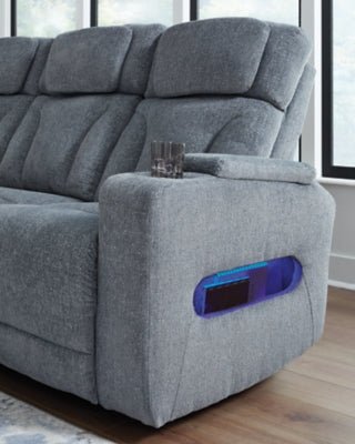 Studio Cave Power Reclining Sofa - Gray Reclining Sofa modern furniture Contempo Furniture