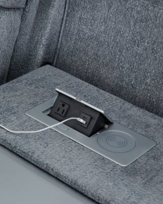 Studio Cave Power Reclining Sofa - Gray Reclining Sofa modern furniture Contempo Furniture
