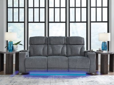 Studio Cave Power Reclining Sofa - Gray Reclining Sofa modern furniture Contempo Furniture