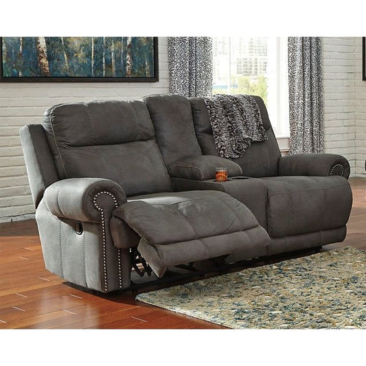 Signature Design by Ashley® Austere DBL Rec Loveseat w/Console.