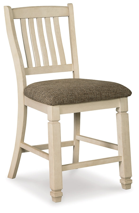 Signature Design by Ashley® Bolanburg Upholstered Barstool (2/CN).