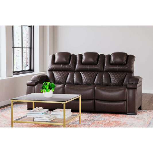 Signature Design by Ashley® Warnerton PWR REC Sofa with ADJ Headrest.