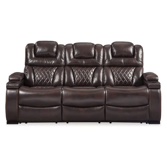 Signature Design by Ashley® Warnerton PWR REC Sofa with ADJ Headrest.