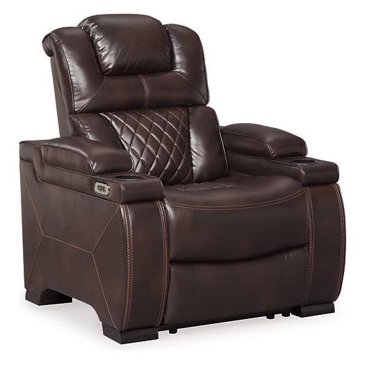 Signature Design by Ashley® Warnerton PWR Recliner/ADJ Headrest.