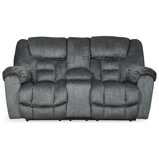 Signature Design by Ashley® Capehorn DBL Rec Loveseat w/Console.