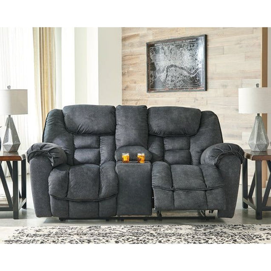 Signature Design by Ashley® Capehorn DBL Rec Loveseat w/Console.