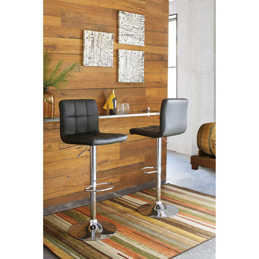 Signature Design by Ashley® Bellatier Tall UPH Swivel Barstool(2/CN).