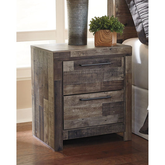 Benchcraft® Derekson Two Drawer Night Stand.