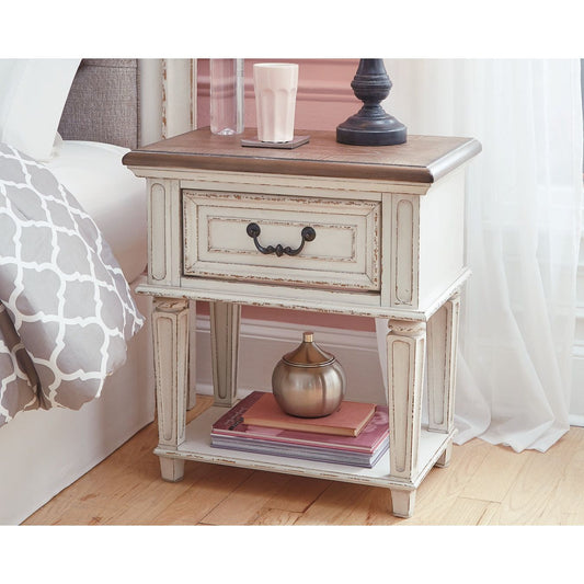 Signature Design by Ashley® Realyn One Drawer Night Stand.