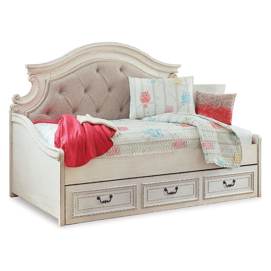 Signature Design by Ashley® Realyn Twin Day Bed with 1 Large Storage Drawer.