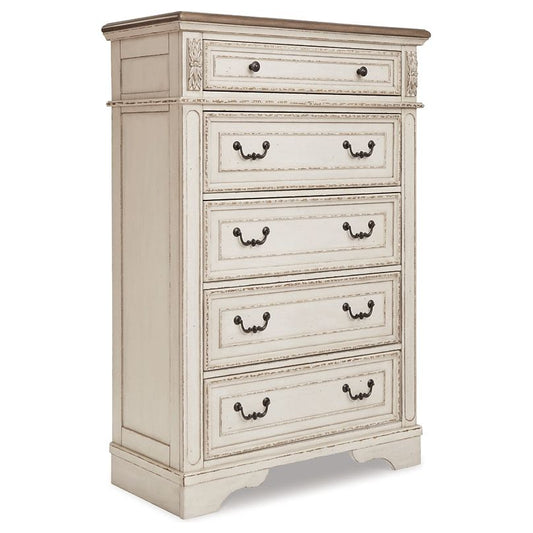 Signature Design by Ashley® Realyn Five Drawer Chest.