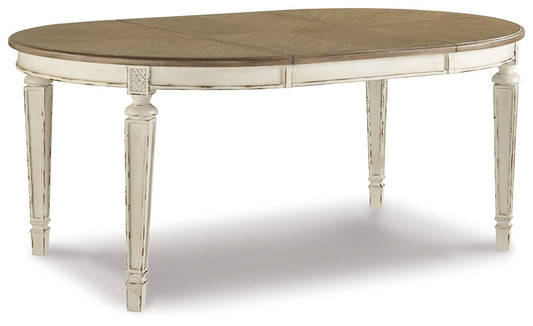 Signature Design by Ashley® Realyn Oval Dining Room EXT Table.