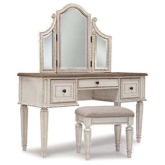 Signature Design by Ashley® Realyn Vanity/Mirror/Stool (3/CN).