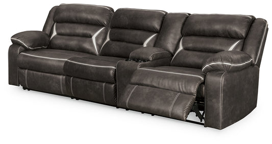 Signature Design by Ashley® Kincord 2-Piece Power Reclining Sectional Sofa.