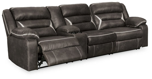 Signature Design by Ashley® Kincord 2-Piece Power Reclining Sectional Sofa.