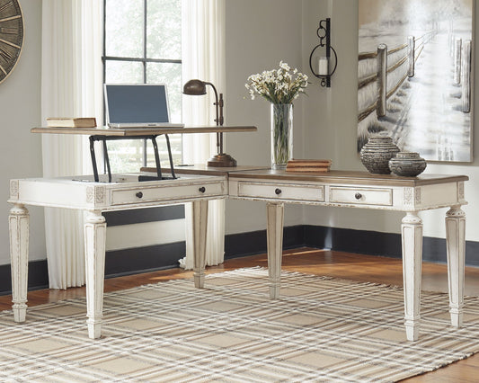 Signature Design by Ashley® Realyn 2-Piece Home Office Desk.