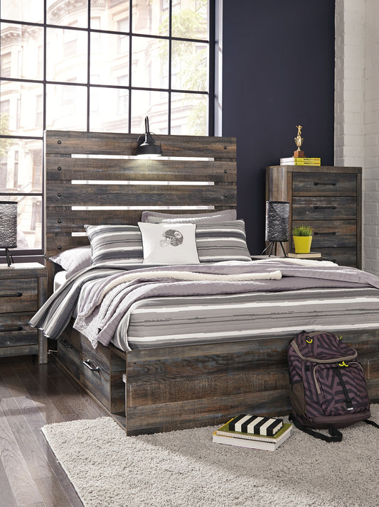 Signature Design by Ashley® Drystan  Panel Bed With 2 Storage Drawers.