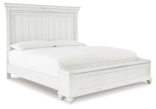 Benchcraft® Kanwyn  Panel Bed With Storage Bench.