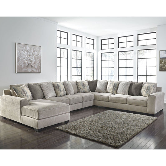 Benchcraft® Ardsley 5-Piece Sectional with Chaise.