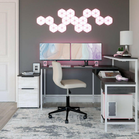 Signature Design by Ashley® Dorrinson L-Desk with Storage.