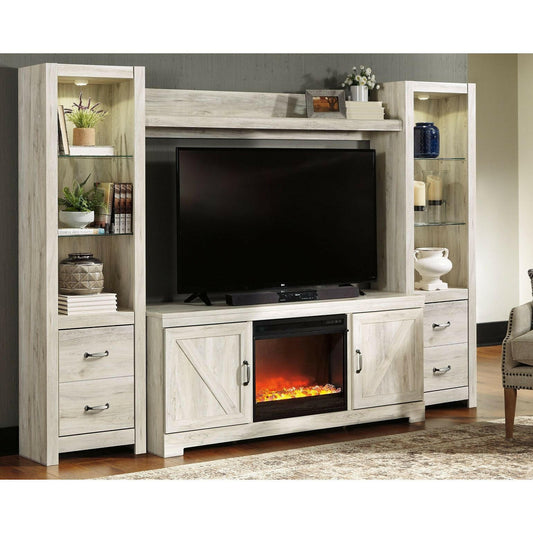 Signature Design by Ashley® Bellaby 4-Piece Entertainment Center with Fireplace.