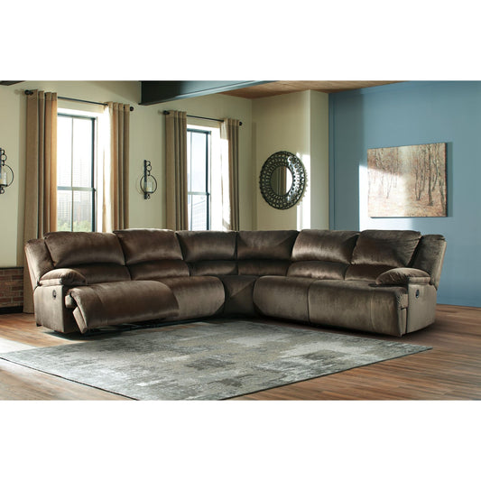 Signature Design by Ashley® Clonmel 5-Piece Reclining Sectional.