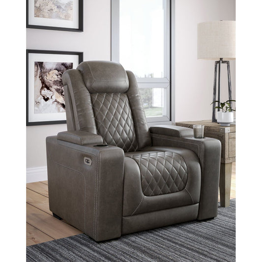 Signature Design by Ashley® HyllMont PWR Recliner/ADJ Headrest.