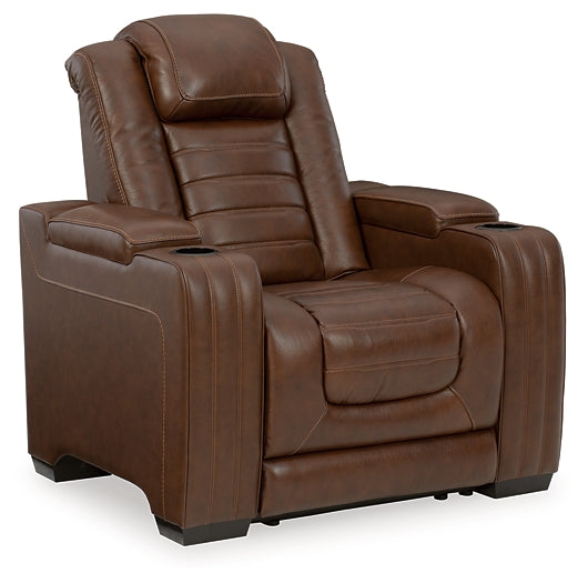 Signature Design by Ashley® Backtrack PWR Recliner/ADJ Headrest.