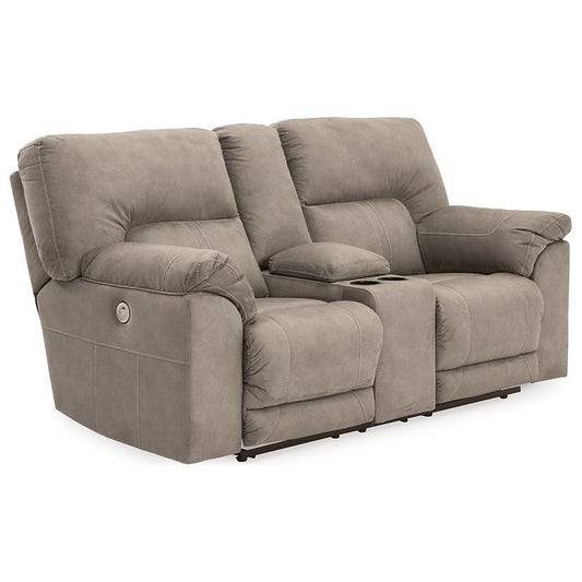 Benchcraft® Cavalcade DBL REC PWR Loveseat w/Console.