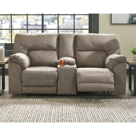 Benchcraft® Cavalcade DBL REC PWR Loveseat w/Console.