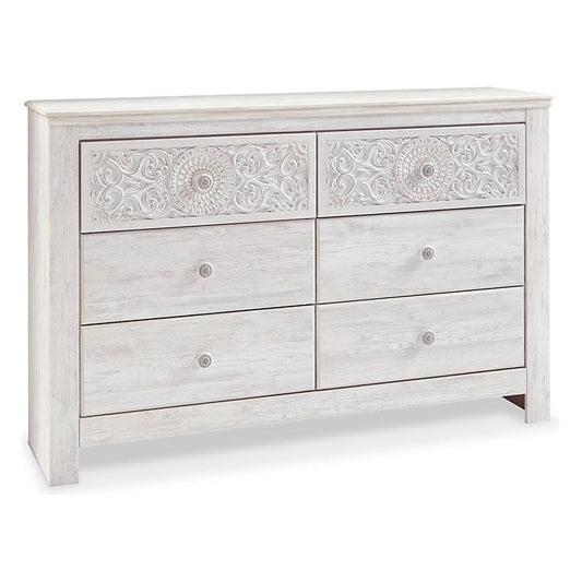 Signature Design by Ashley® Paxberry Six Drawer Dresser.