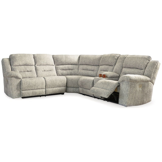 Signature Design by Ashley® Family Den 3-Piece Power Reclining Sectional.