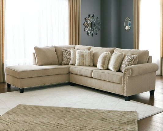 Signature Design by Ashley® Dovemont 2-Piece Sectional with Chaise at   Contempo Furniture  Contempo Furniture Dovemont 2-Piece Sectional with Chaise Signature Design by Ashley®.