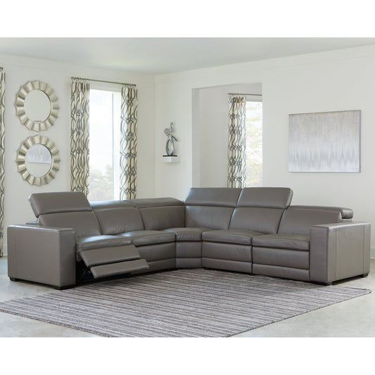 Signature Design by Ashley® Texline 6-Piece Power Reclining Sectional.