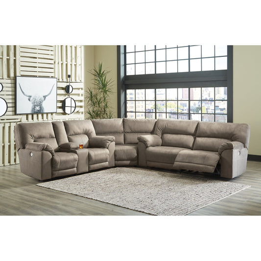 Benchcraft® Cavalcade 3-Piece Power Reclining Sectional.