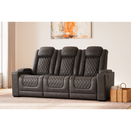 Signature Design by Ashley® HyllMont PWR REC Sofa with ADJ Headrest.