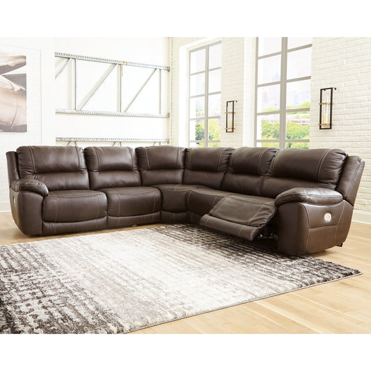 Signature Design by Ashley® Dunleith 5-Piece Power Reclining Sectional.