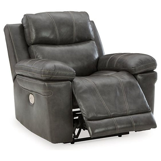 Signature Design by Ashley® Edmar PWR Recliner/ADJ Headrest.