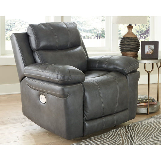 Signature Design by Ashley® Edmar PWR Recliner/ADJ Headrest.