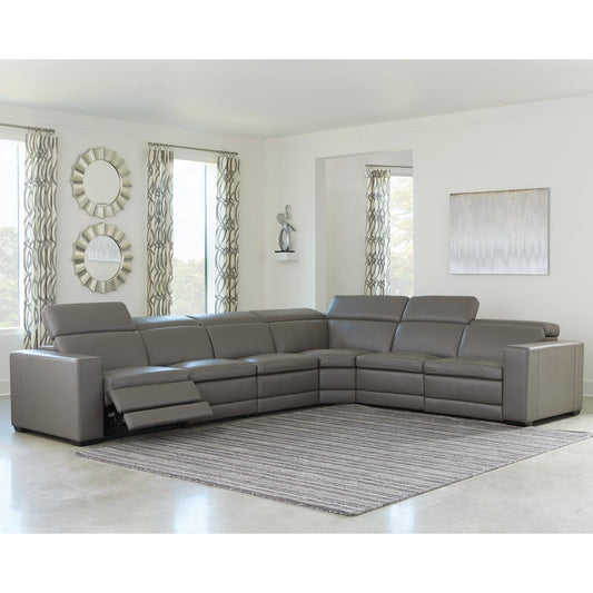 Signature Design by Ashley® Texline 7-Piece Power Reclining Sectional.