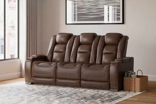 The Man-Den PWR REC Sofa with ADJ Headrest